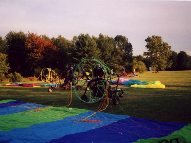 On the ground